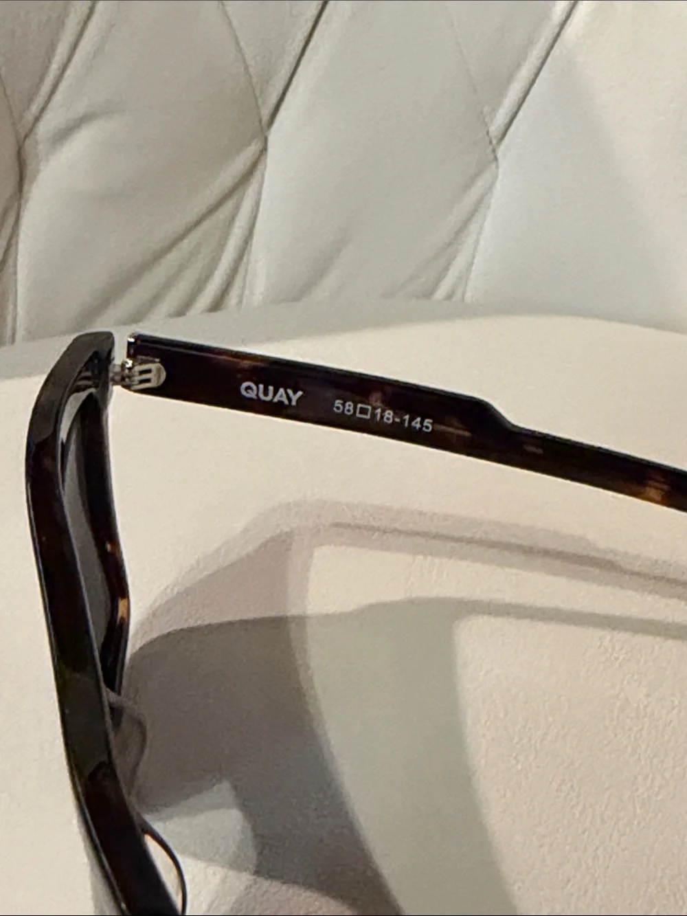 Quay Australia Woman’s Tortoiseshell Frame Sunglasses - Dark Brown Lenses